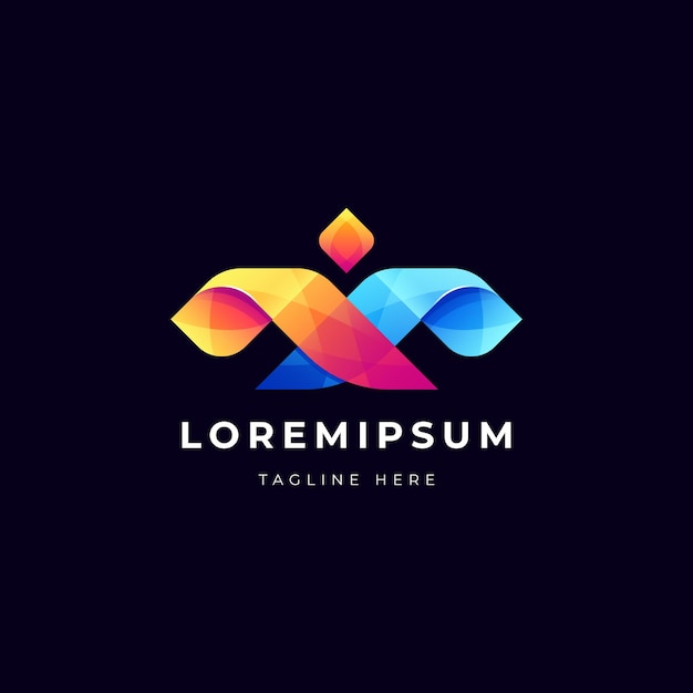 colorful abstract logo look like people