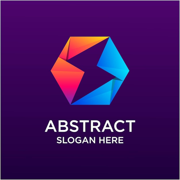 Colorful abstract logo template