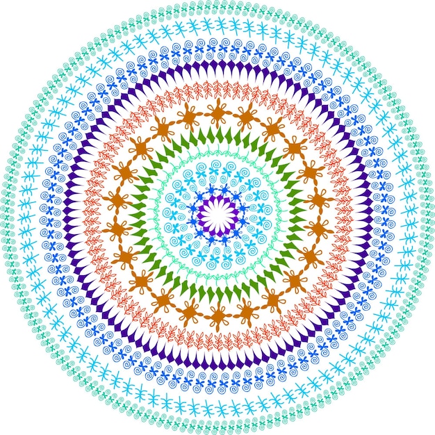 Colorful abstract mandala