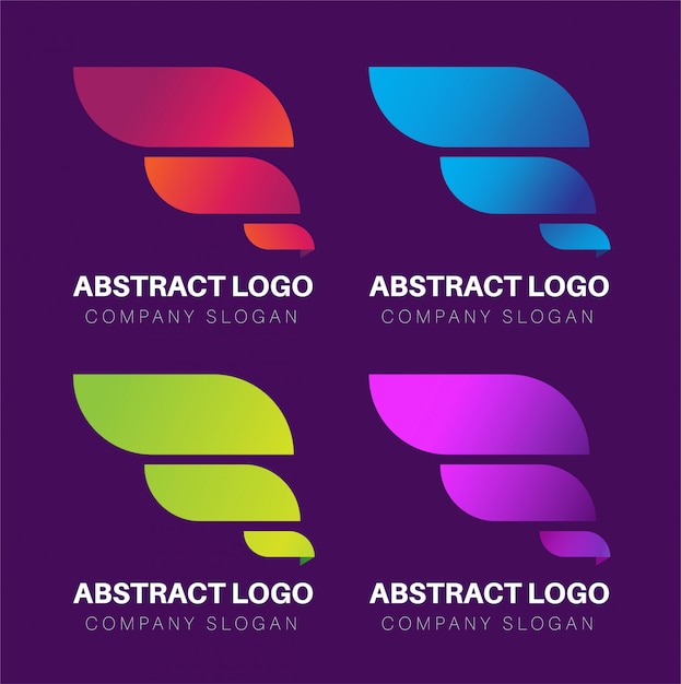 Colorful abstract modern logo gradient