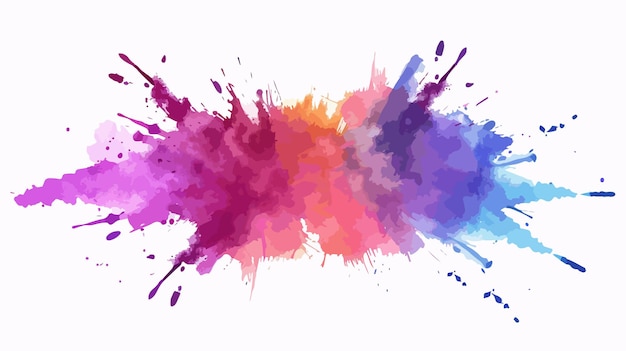 Vector a colorful abstract painting of purple and purple watercolors