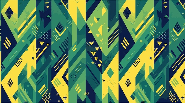 a colorful abstract pattern with geometric shapes and designs