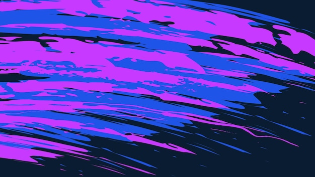 Colorful Abstract Pink Blue Paint Splash In Black Background