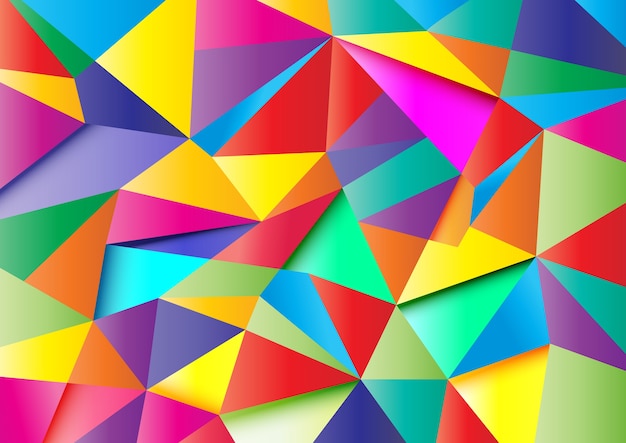 colorful abstract polygon