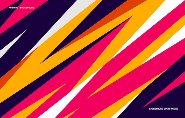 Colorful abstract start racing background