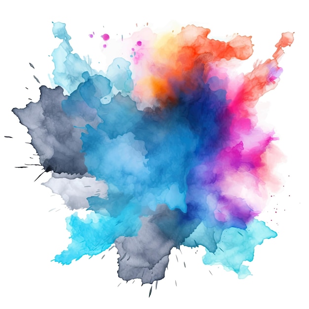 Colorful abstract watercolor stain Vector