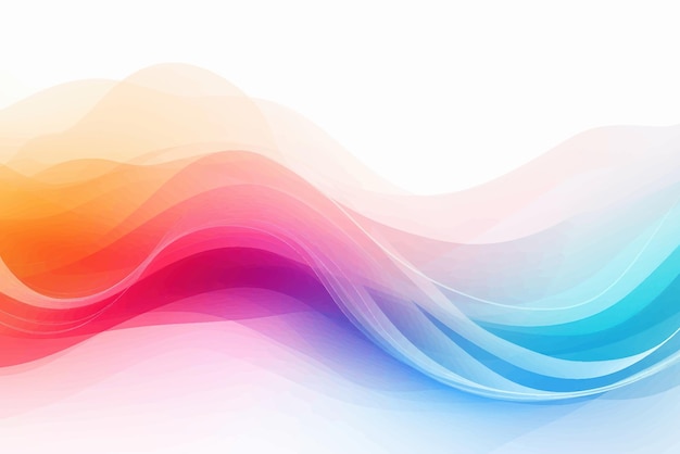 Vector colorful abstract wave background