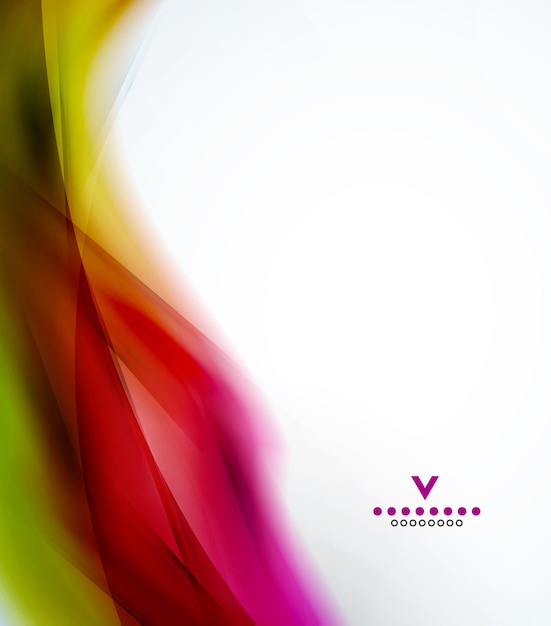 Colorful abstract wave design template