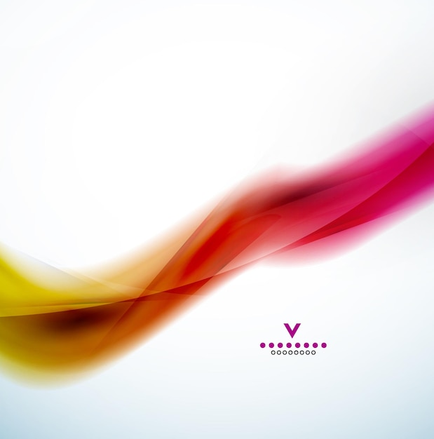 Colorful abstract wave design template