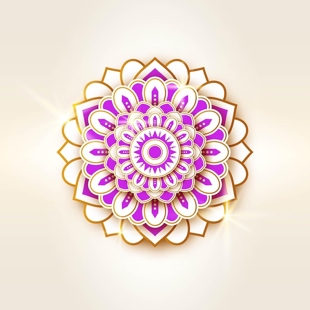 Colorful arabesque ornament art design