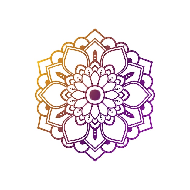 Colorful arabesque patterned element