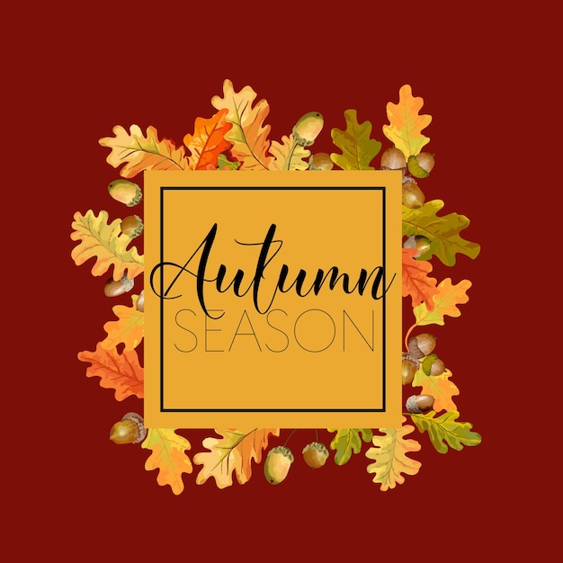 Colorful Autumn Leaves Background