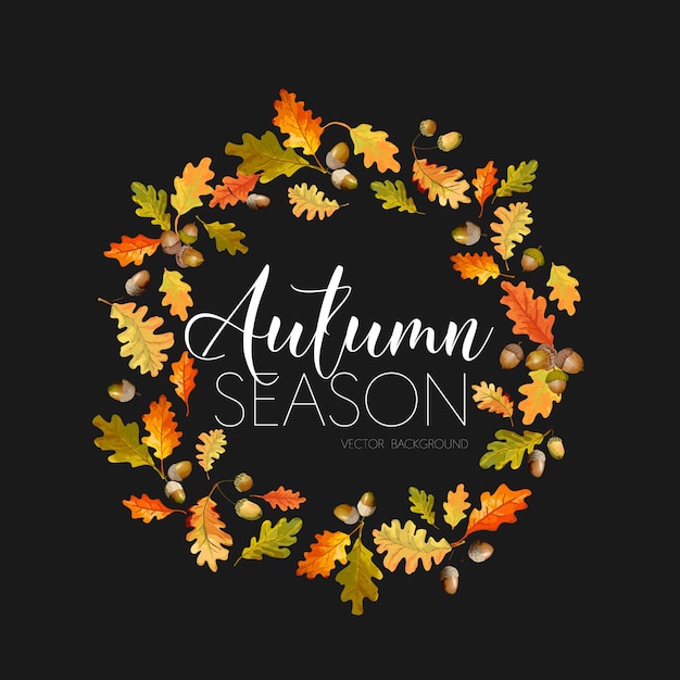 Colorful Autumn Leaves Background