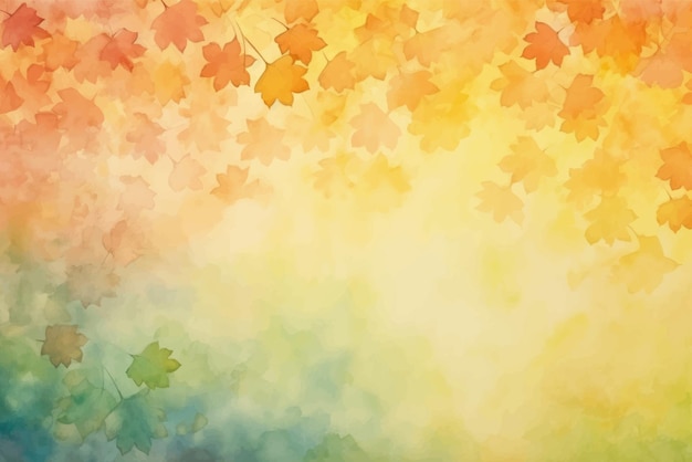 Vector colorful autumn leaves background