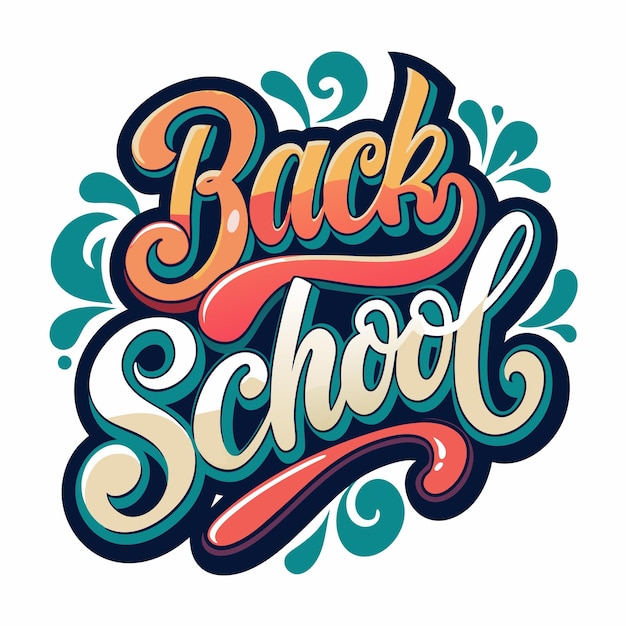 Colorful Back to School Design Get Ready for the New School Year