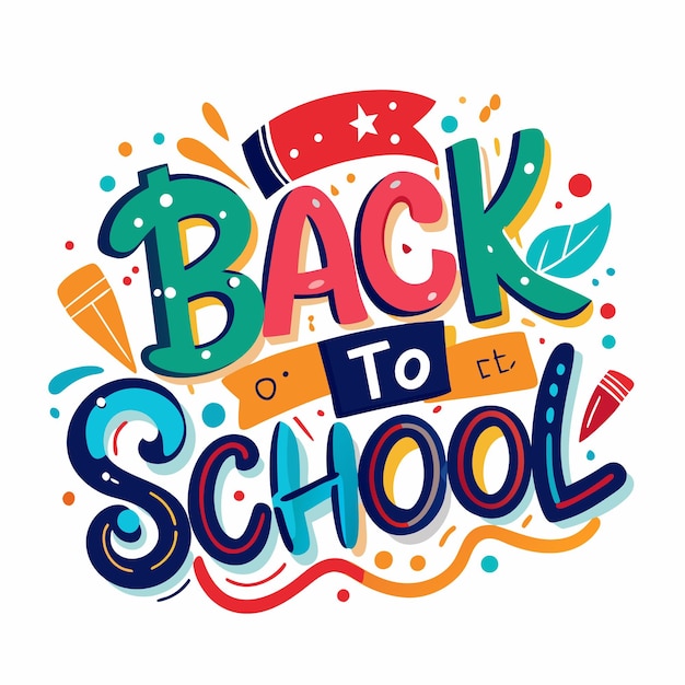 Colorful Back to School Illustration