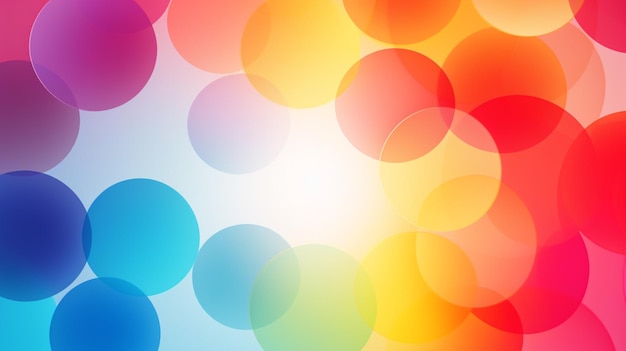 Vector a colorful background with circles of different colors and colors of the rainbow