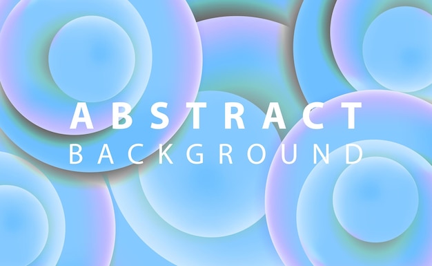 A colorful background with circles and the title'abstract background '