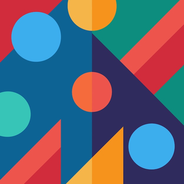 a colorful background with a colorful triangle and the number 7 on it