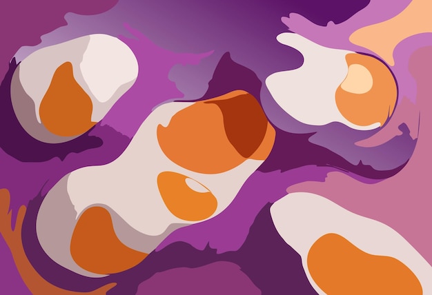 a colorful background with eggs and eggs in a pattern