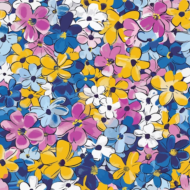 a colorful background with floral pattern Wallpaper flower