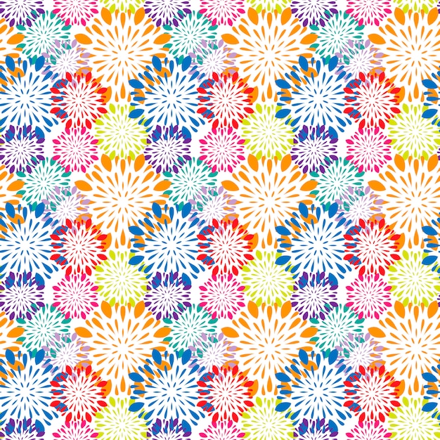 Colorful background with mandalas pattern