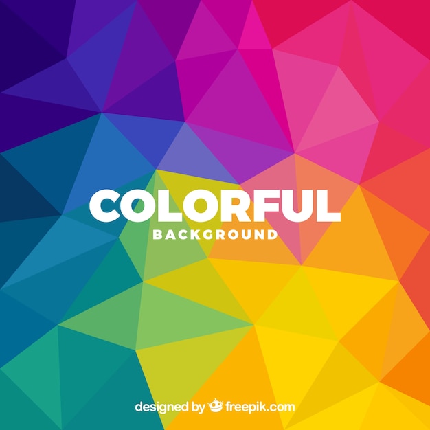 Colorful background with polygonal shapes