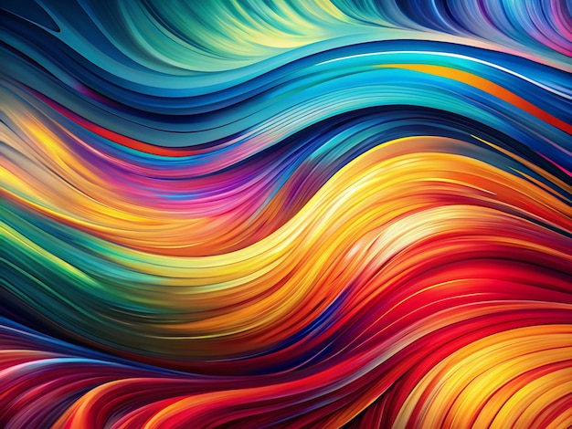 a colorful background with a rainbow colored wave