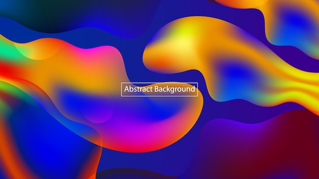 A colorful background with a white title that says abstract