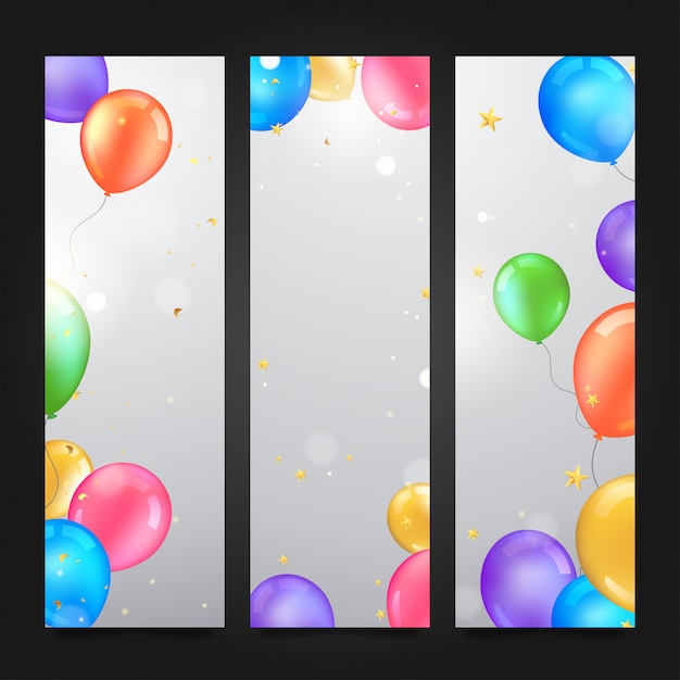 Colorful Balloon Banners