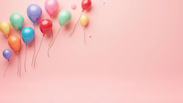 Vector colorful balloons celebration background