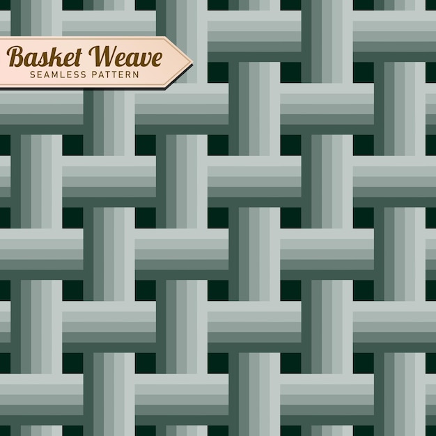 Colorful Basket Weave Seamless Pattern