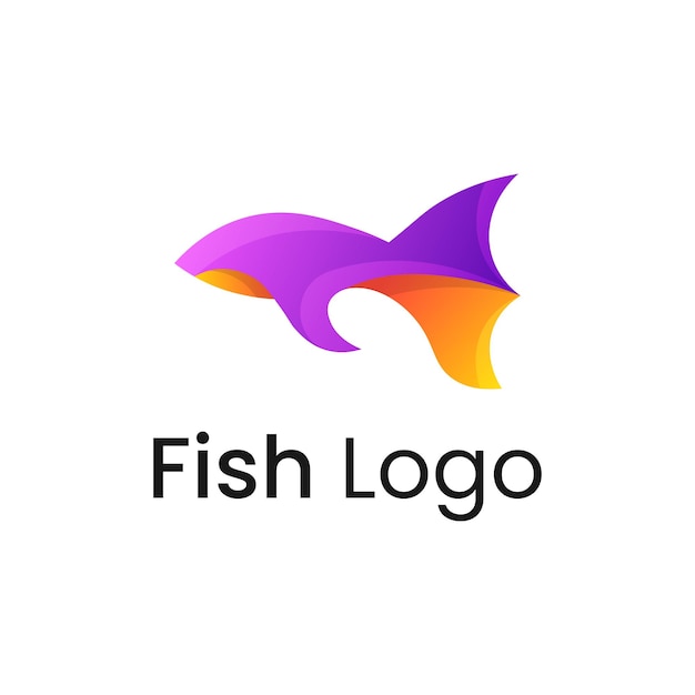 colorful Betta Fish Logo Design