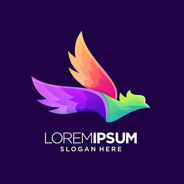 colorful bird logo