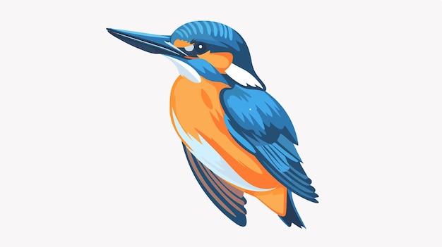 Vector a colorful bird with a blue beak and orange beak