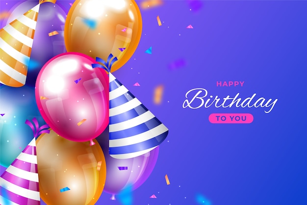 Colorful birthday background