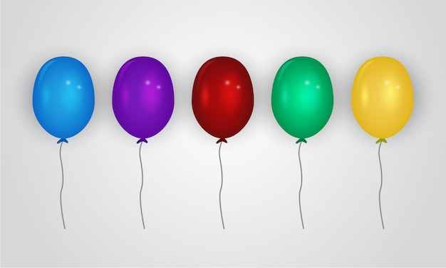 Colorful Birthday Balloons