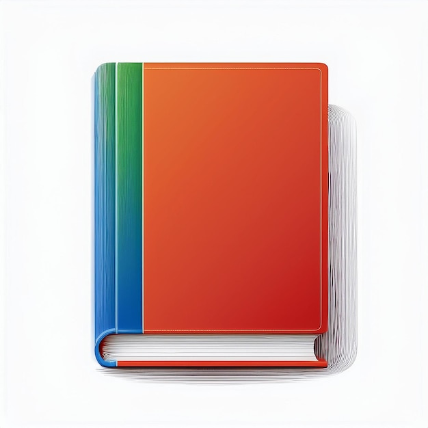 Vector a colorful book with a colorful cover that says rainbow colors