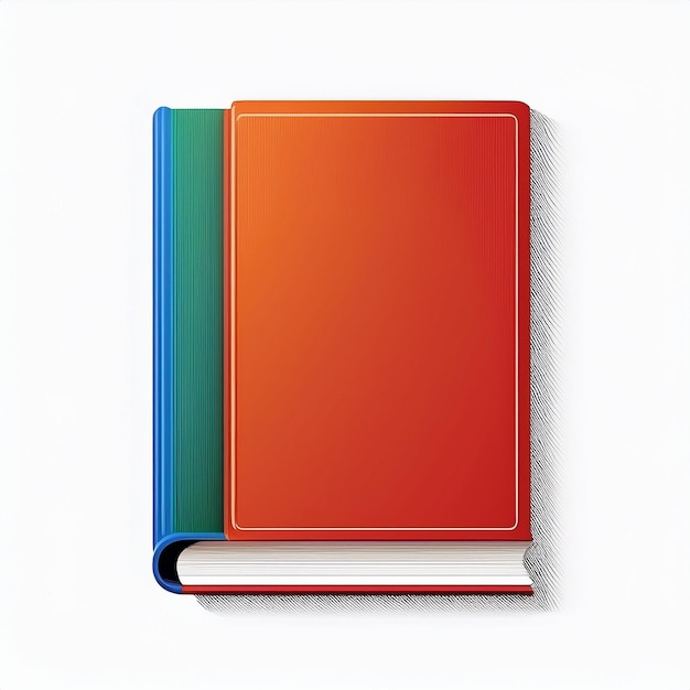 Vector a colorful book with a colorful cover that says quot the word quot on the bottom