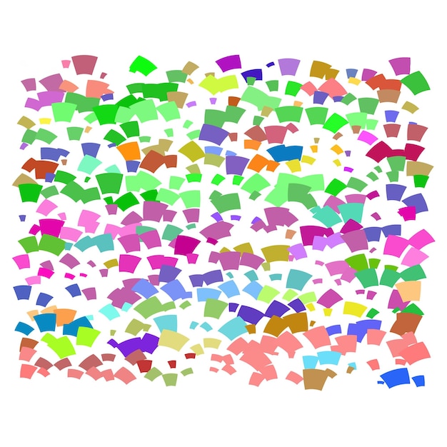 Colorful bright confetti vector design