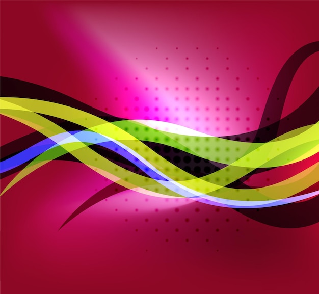 Colorful bright lines background design