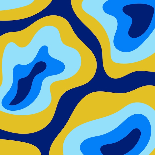 colorful bright pattern for posters in the form of spots of yellow light blue blue color