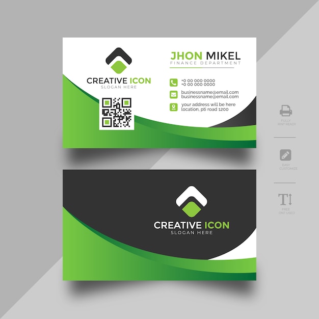 Colorful Business Card Abstract Template 