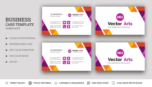 Colorful Business Card Design