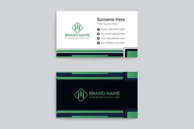 Colorful business card design