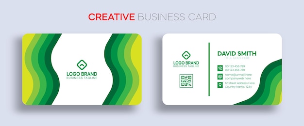 Colorful business card