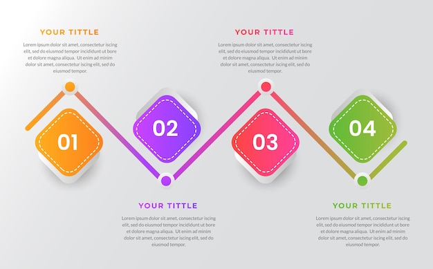 Colorful business infographic design elements vector