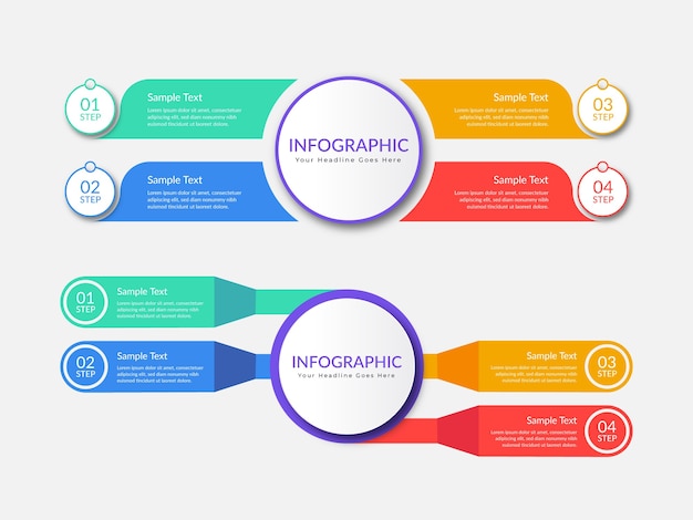 Colorful Business infographic template 