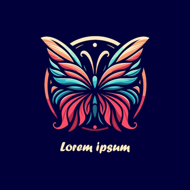 Colorful Butterfly Logo