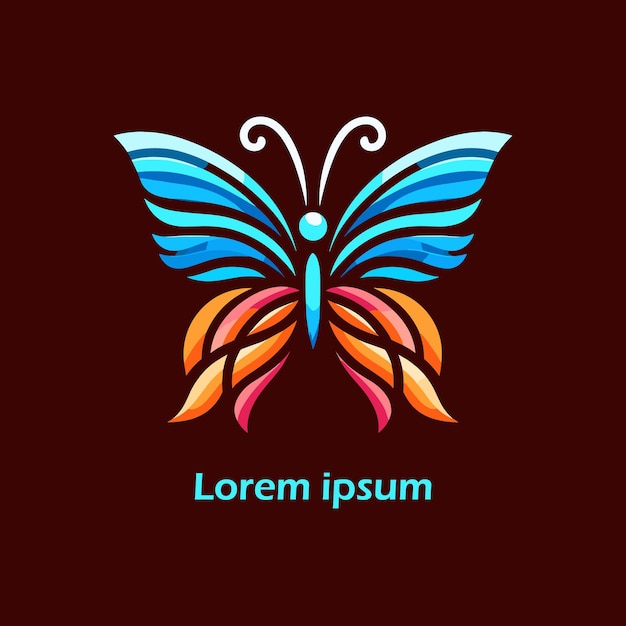 Colorful Butterfly Logo